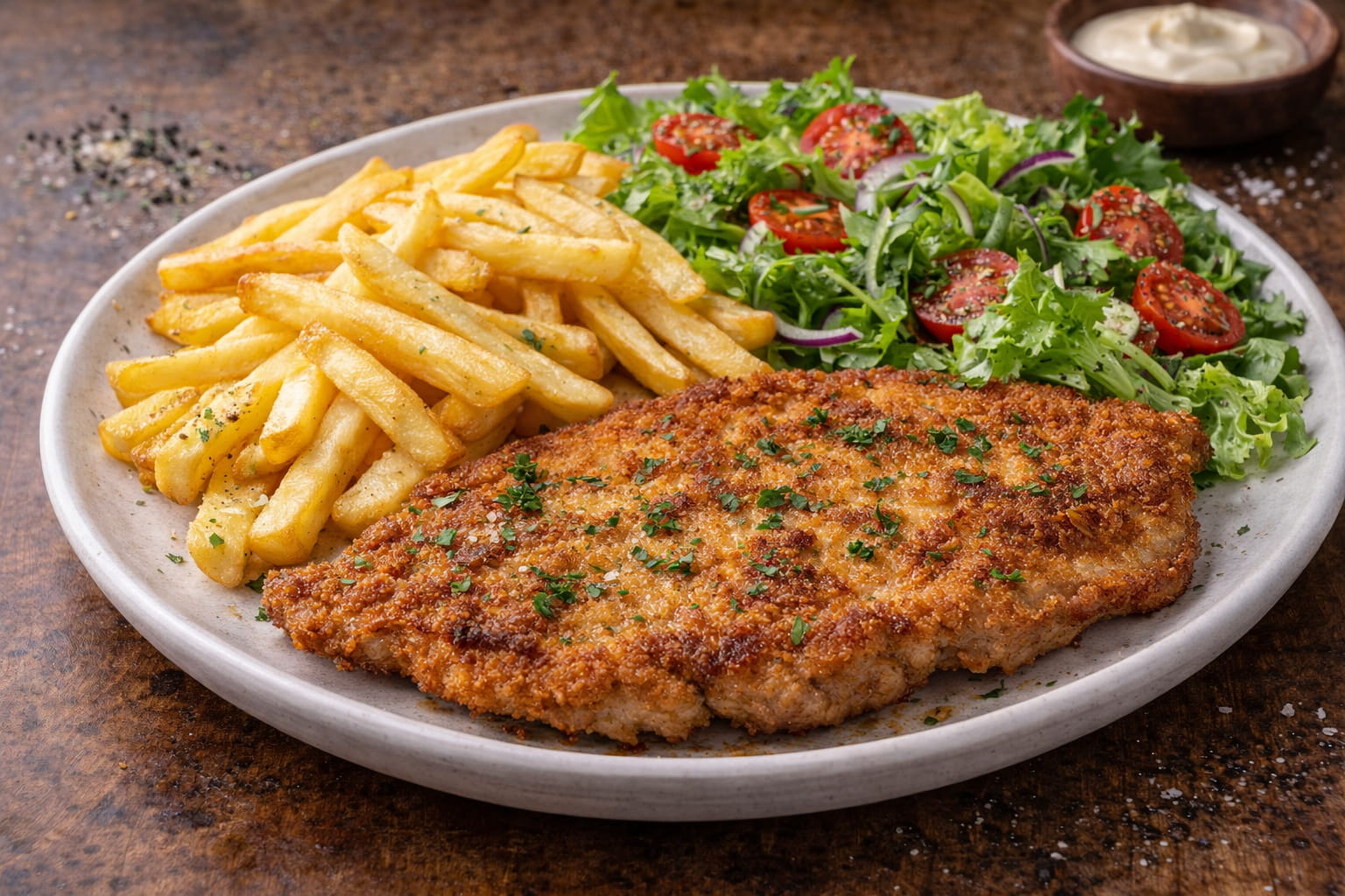 Escalope con patatas